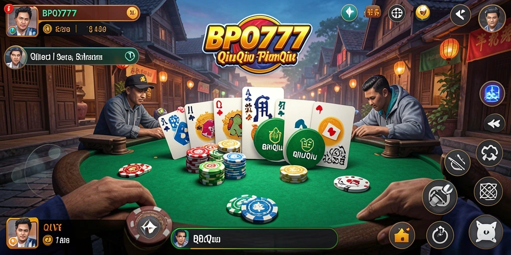 Tampilan antarmuka menarik saat bermain QiuQiu.