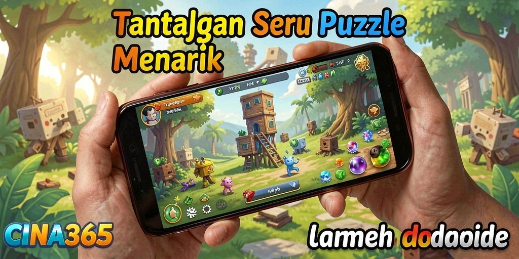 Tampilan gameplay CINA365 dengan berbagai teka-teki menantang.