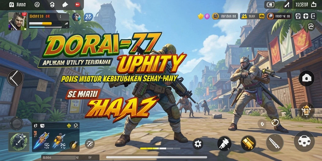 Tampilan antarmuka DORA77 yang modern dan fungsional.