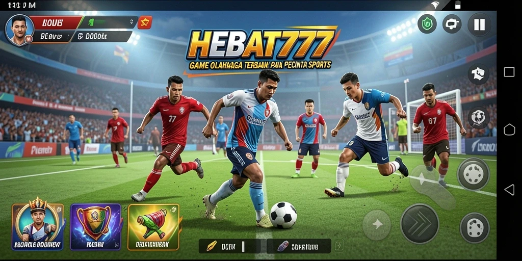 Gameplay HEBAT777 menampilkan pertandingan olahraga yang mendebarkan dan interaktif.