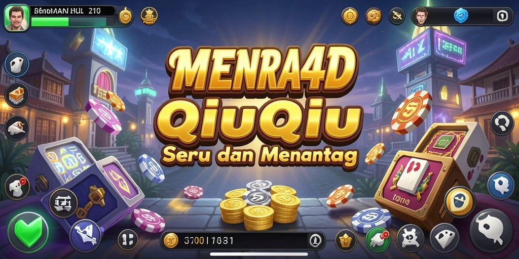 Screenshot MENARA4D menampilkan aksi seru permainan QiuQiu.