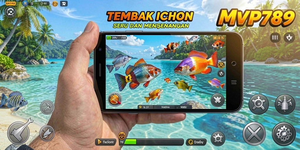 Tampilan gameplay seru saat menembak ikan di MVP789.