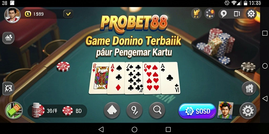 Tampilan menarik dari gameplay Domino di PROBET88.
