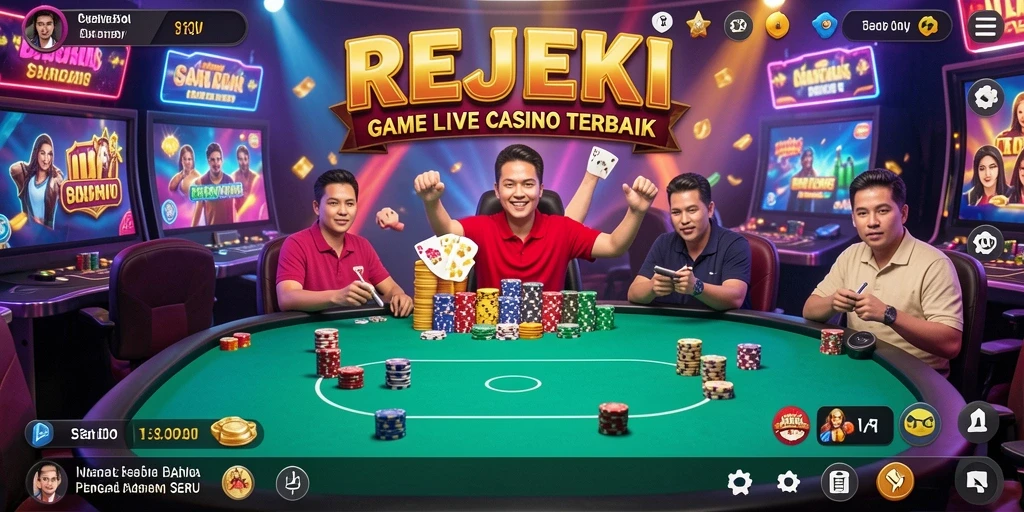 Tampilan gameplay Live Casino yang seru dan interaktif.