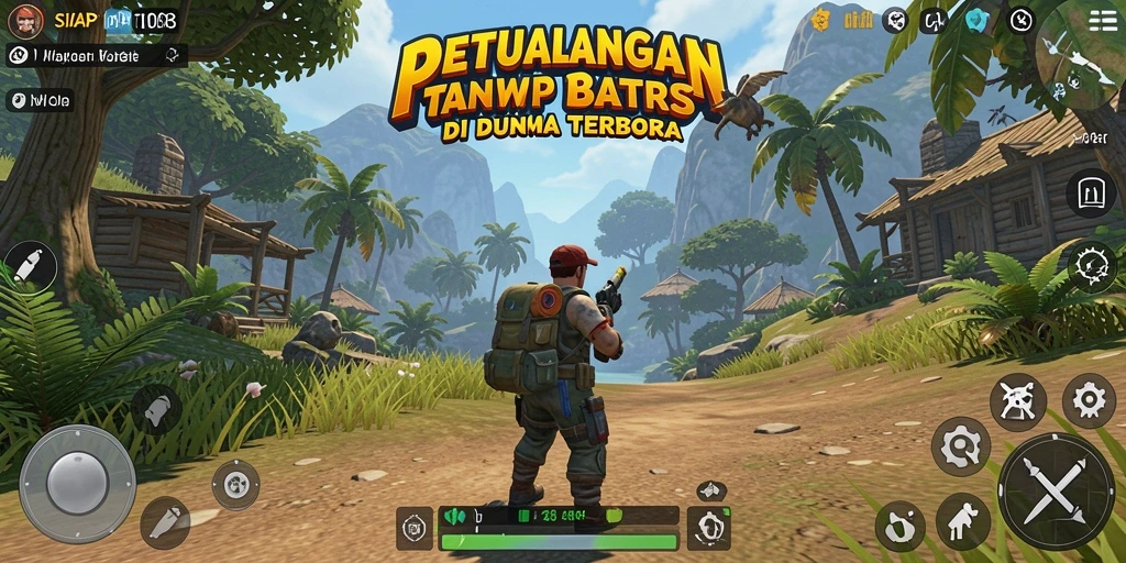 Screenshot gameplay menunjukkan kebebasan eksplorasi dalam dunia terbuka.