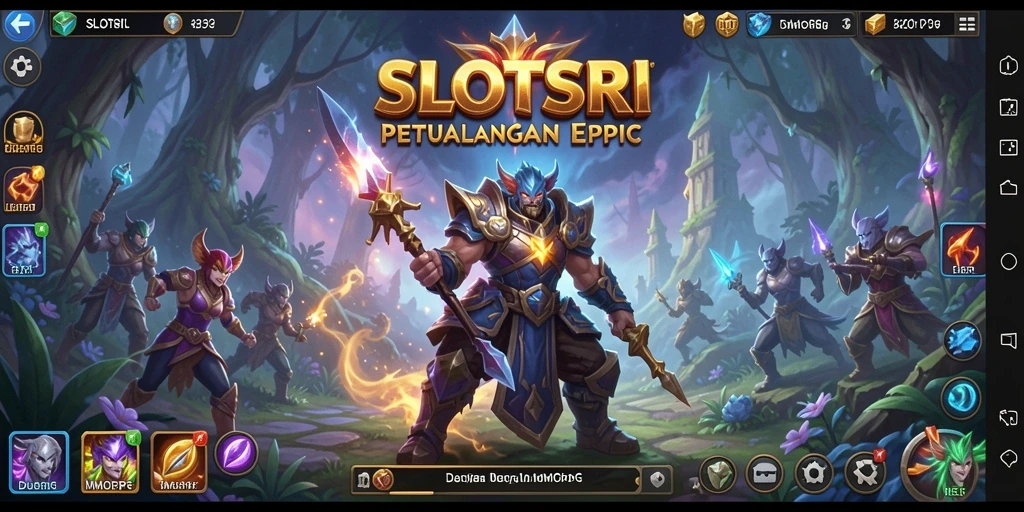 Tangkapan layar yang menampilkan gameplay epik di dunia SLOTSRI.