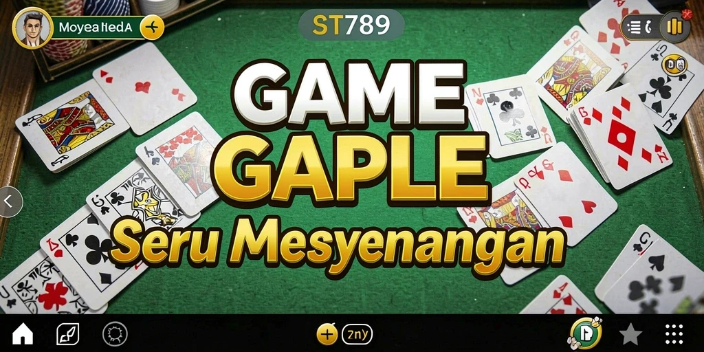 Tampilan gameplay ST789 menampilkan aksi memukau permainan Gaple.