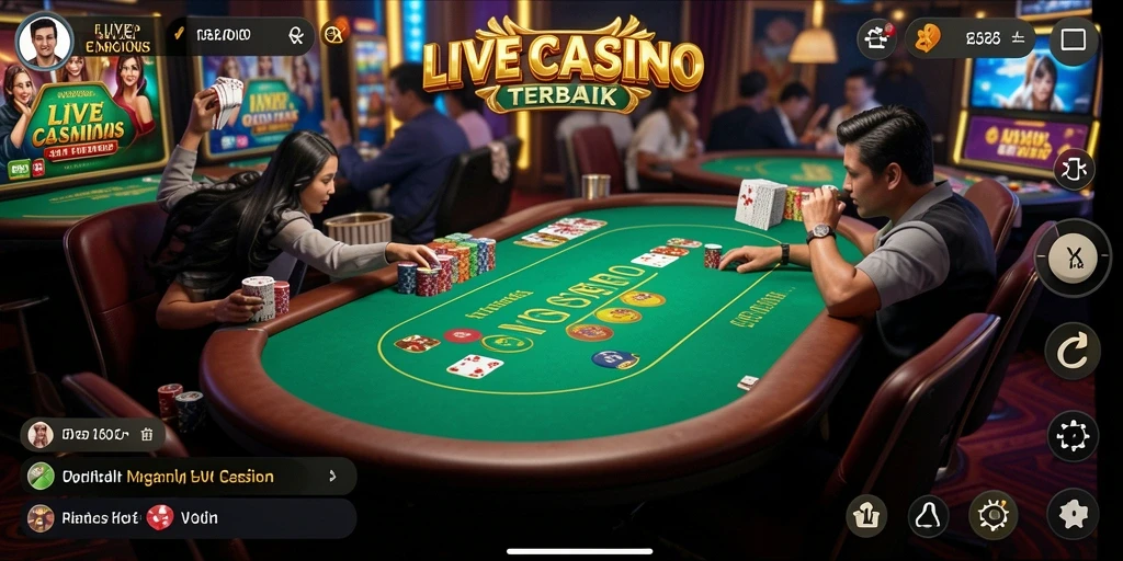 Gameplay T6 Live Casino yang menarik dan interaktif.