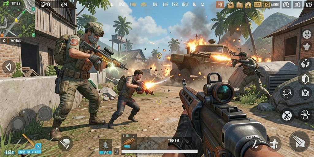 Tampilan seru gameplay TKP188 dengan aksi menegangkan.