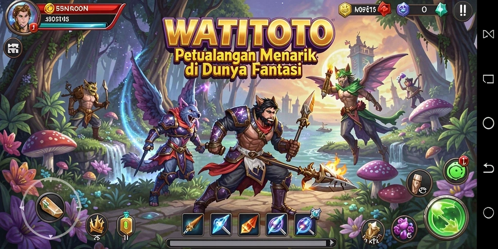 Screenshot gameplay WATITOTO yang menampilkan aksi petualangan seru.