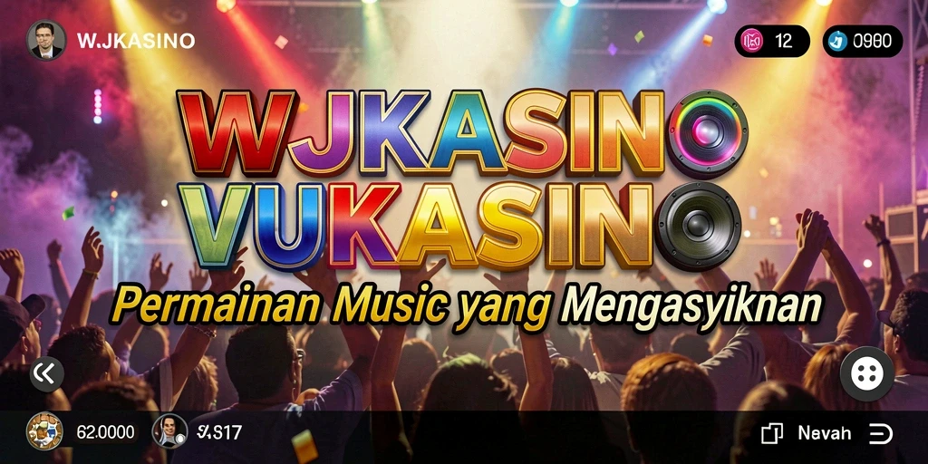 Screenshot gameplay WJKASINO menampilkan pengalaman bermain musik yang interaktif.